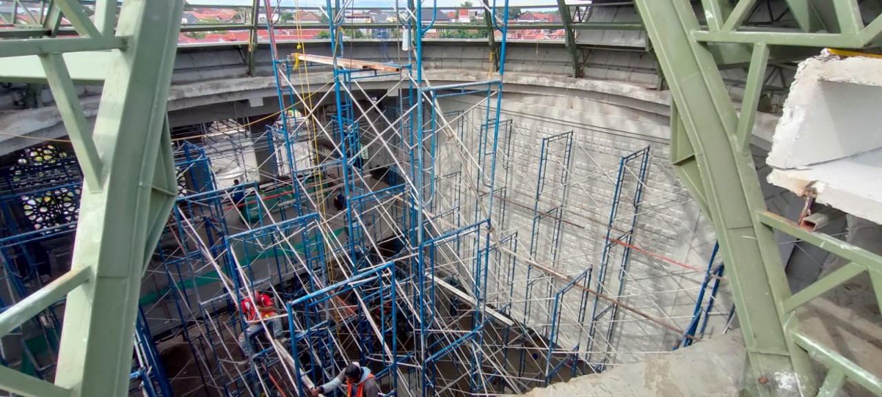 PEMASANGAN KUBAH
